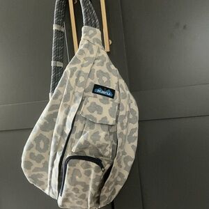 KAVU Leopard Print Sling Bag NWOT
